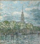 Childe Hassam Marks in the Bowery France oil painting artist